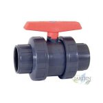 Vanne pvc 63. vanne  tournant sphrique en pvc filet de 63 mm. robinet enfilage  bille filet 2
