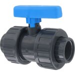 Vanne pvc taraudée femelle / femelle cap vert - filetage 20 x 27 mm Vanne pvc taraudée femelle / femelle cap vert - filetage 20 x 27 mm