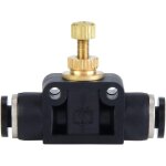 Vanne de r�gulation de d�bit d'air en forme de t raccord pneumatique en cuivre � raccord instantan� vanne ...