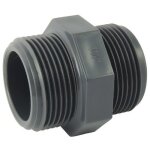 Mamelon double m�le pvc pression 50x60 codital