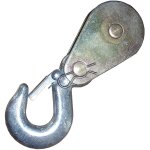 Varan motors - pulleyhook1t poulie de renvoi 1t avec crochet pour treuil, 15. 5x5. 5x2cm