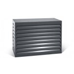 Varan motors - shwacc002 - bl cache climatisation en acier galvanis� anthracite 100x50x70cm ¿ cache ...