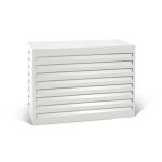 Varan motors - shwacc002 - wh cache climatisation en acier galvanis� blanc 100x50x70cm ¿ cache groupe ...