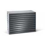 Varan motors - shwacc003 - bl cache climatisation en acier galvanis� anthracite 110x55x80cm ¿ cache ...