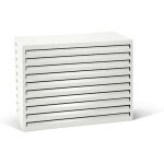 Varan motors - shwacc003 - wh cache climatisation en acier galvanis� blanc 110x55x80cm ¿ cache groupe ...