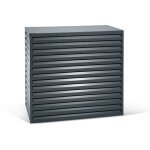 Varan motors - shwacc004 - bl cache climatisation en acier galvanis� anthracite 120x65x110cm ¿ cache ...