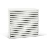 Varan motors - shwacc004 - wh cache climatisation en acier galvanis� blanc 120x65x110cm ¿ cache groupe ...