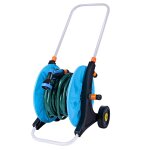 Varan motors - sx - 901 - 20 enrouleur de tuyau d'arrosage mobile 20m sur roues, d�vidoir avec lance ...