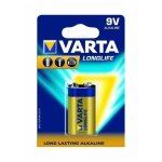 Varta lot de 3 blisters de 1 pile alcaline longlife e - bloc (6lr61) 9v Varta lot de 3 blisters de 1 pile alcaline longlife e - bloc (6lr61) 9v