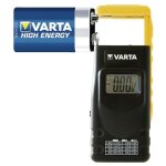 Varta 891101401 testeur de piles et d'�nergies noir et jaune