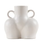 Vase en c�ramique design artistique, pot de fleurs minimaliste, support de fleurs, vase d'art du corps ...