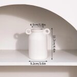 Vase en cramique nordique blanc, mini pot de fleur, bouteille de plantes modernes, arrangement floral ...