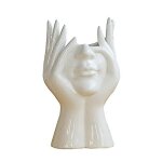 Vase cramique tte blanche 2025 - moderne jardin maison