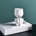 Vase cr�atif de style nordique pour plantes succulentes, pot de fleurs abstrait pour la maison et le ...