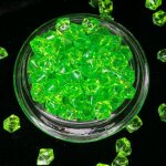 Vase dcoratif en acrylique avec perles, pierres prcieuses colores, cristal, glace, pour fte dans ...