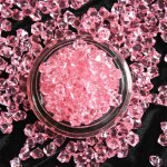 Vase dcoratif en acrylique avec perles, pierres prcieuses colores, cristal, glace, pour fte dans ...