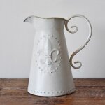 Vases en fer modernes en m�tal pour mariage, d�coration de jardin pour la maison, pot blanc pour arrangement ...