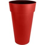 Vase haut rond toscane xxl rouge rubis - 40x80cm 90l - eda plastiques