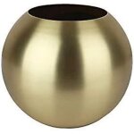 Vase rond en m�tal pour plantes succulentes, en acier inoxydable, d�coratif pour salon ou d�coration ...