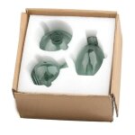 Vase en verre a la mode, 3 pices, costume, arrangement de fleurs, vases de plantes hydroponiques, pot ...