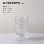 Vase en verre transparent de luxe lger dcoration salon ins de grande valeur arrangement de fleurs hydroponiq ...