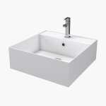 Vasque  poser carre en cramique - 41x41x15cm - squary