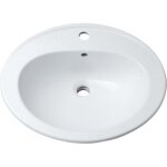 Vasque  encastrer en cramique - dimensions 56x48 cm - sully selles