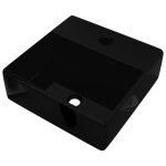 Vasque rectangulaire  trou noir en cramique pour salle de bain