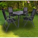 Vcm 5 pcs. set de meubles de jardin alu verre ensemble de jardin groupe de repas table chaises 140 sw ... Vcm 5 pcs. set de meubles de jardin alu verre ensemble de jardin groupe de repas table chaises 140 sw ...