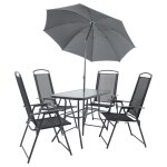 Vcm 5 - pi�ces meubles de jardin ensemble de jardin groupe de repas table chaises haut dossier ensemble ...
