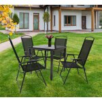 Vcm 5 - pi�ces de meubles de jardin ensemble de meubles de jardin table en verre chaises a dossier haut ...