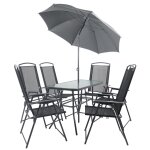 Vcm 7 - pi�ces de meubles de jardin ensemble de jardin groupe de repas table chaises haut dossier ensemble ...