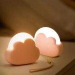 Veilleuse enfant rechargeable 2 pieces lumiere d'allaitement nuage dimmable petite lampe de chevet chambre ...