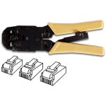 Velleman, pince a sertir professionnelle pour connecteurs modulaires 4p2c, 4p4c (rj10), 6p2c, 6p4c (rj11), ...