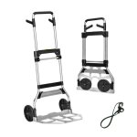 Venteo chariot pliable en aluminium chariot � roulettes charge jusqu'� 154 kg poign�e t�lescopique transporte ...