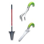 Venteo multicouleur d�sherbeur + cultivateur + pelle � manche xl rootslayer outils de jardin multifonction ...