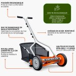Venteo pack tondeuse h�lico�dale manuelle 4 lames avec bac tondeuse manuelle coupe h�lico�dale sans electricit ...
