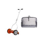 Venteo pack tondeuse manuelle h�lico�dale + sac de ramassage � coupe pr�cise, ecologique et pratique ...