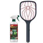Venteo spray r�pulsif attrape araign�e anti moucherons g�raniol int�rieur ext�rieur + raquette electrique ...