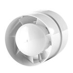 Ventilateur a conduit d'�chappement de 100mm, avec prise us, silencieux, pour salle de bain, serre, garage, ...