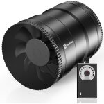 Ventilateur extracteur en ligne 150mm 19w 587 m / h ventilation extracteur air avec variateur ventilation ...