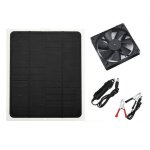 Ventilateur d'extraction de panneau solaire 10w 12v kit pour chien poulet serre voiture camping - car ...