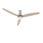 Ventilateur de plafond cecotec energysilence aero 5300 design bois blanc