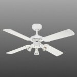 Ventilateur de plafond avec lampe 'princess euro' en bois pour salon & salle � manger