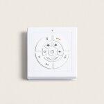 Ventilateur de plafond silencieux angistri blanc 132cm motor dc sans lumire contrleur mural + tlcommande ...