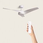 Ventilateur de plafond silencieux eubea 132cm motor dc sans lumière contrôleur mural + télécommande bois ... Ventilateur de plafond silencieux eubea 132cm motor dc sans lumière contrôleur mural + télécommande bois ...