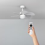 Ventilateur de plafond silencieux orion blanc 81cm moteur dc blanc