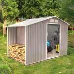 Ventoux 6. 53 m : abri de jardin avec abri bches en acier anti - corrosion gris