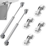 Vrin  gaz, charnire porte placard, 100n amortisseurs  gaz et 90 charniere invisible placard set, ...
