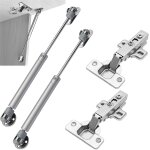 Vrin  gaz, charnire porte placard, 100n amortisseurs  gaz et charniere invisible placard set, pour ...